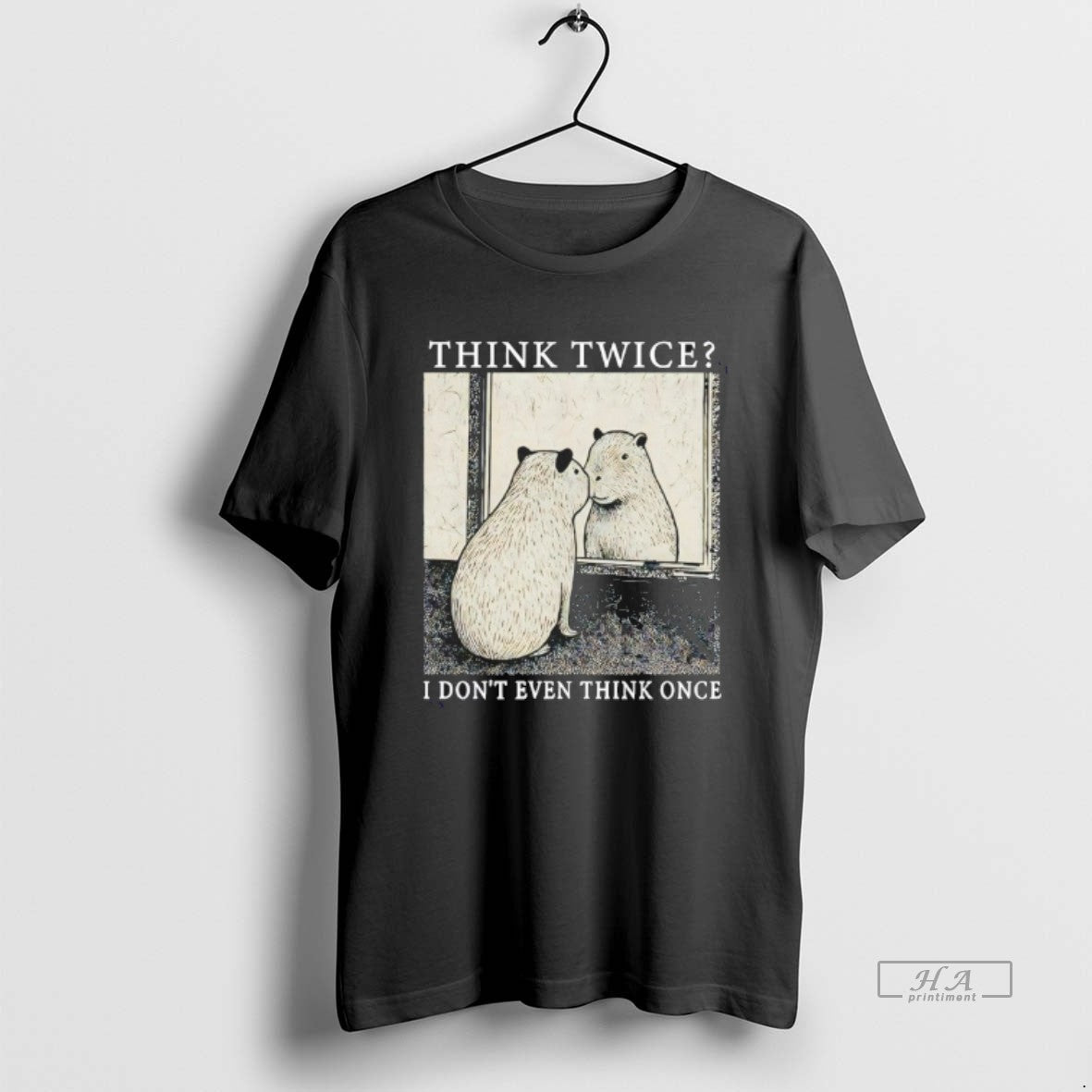 Official Capybara Think Twice I Dont Even Think Once T-Shirts, Hoodie, Sweatshirt - T-Shirt, Sweatshirt, Hoodie