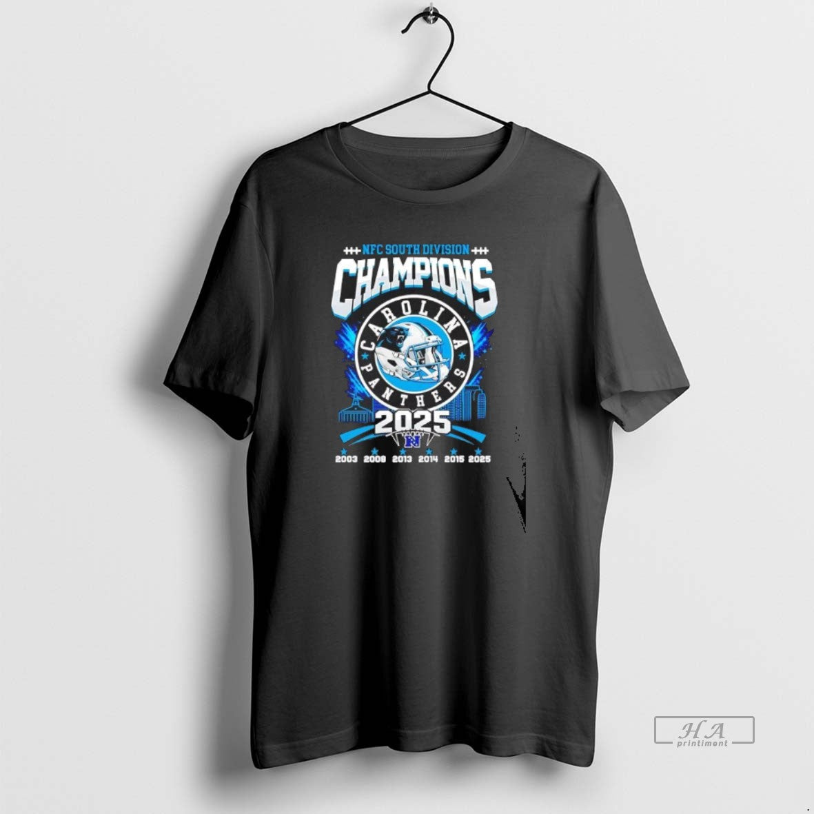 Official Carolina Panthers 2025 Nfc South Division Champions Helmet T-Shirts, Hoodie, Sweatshirt - T-Shirt, Sweatshirt, Hoodie