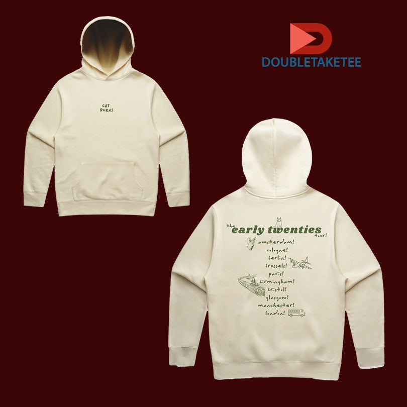 Cat Burns The Early Twenties Tour 2024 T-shirts Unisex T-shirt, Sweatshirt, Hoodie, Long Sleeve Tee - T-Shirt, Sweatshirt, Hoodie