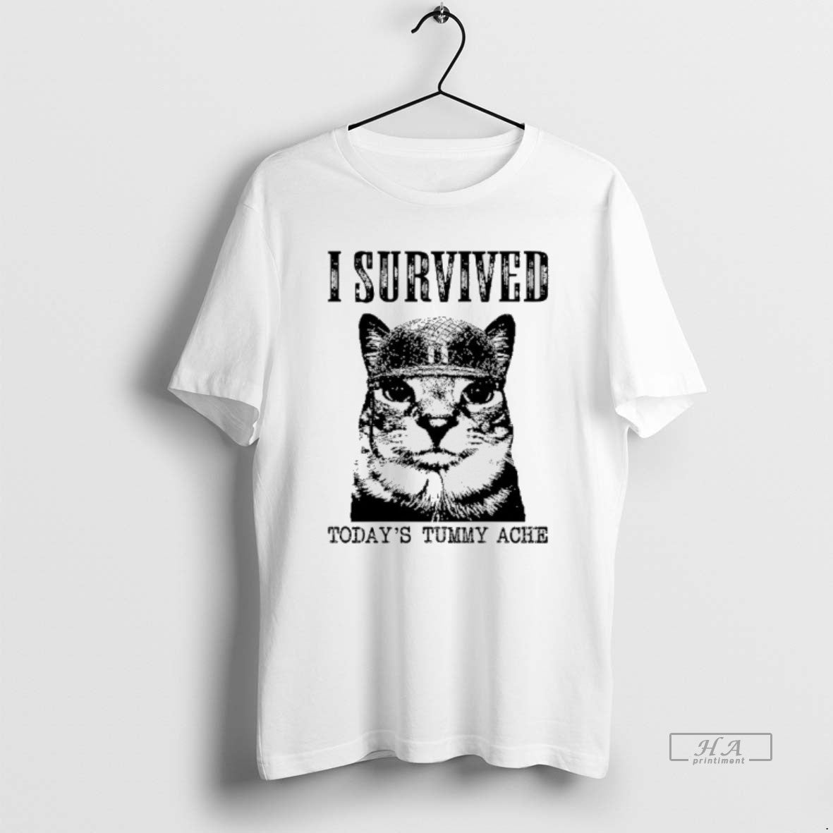 Official Cat I Survived Todays Tummy Ache Survivor T-Shirts, Hoodie, Sweatshirt - T-Shirt, Sweatshirt, Hoodie