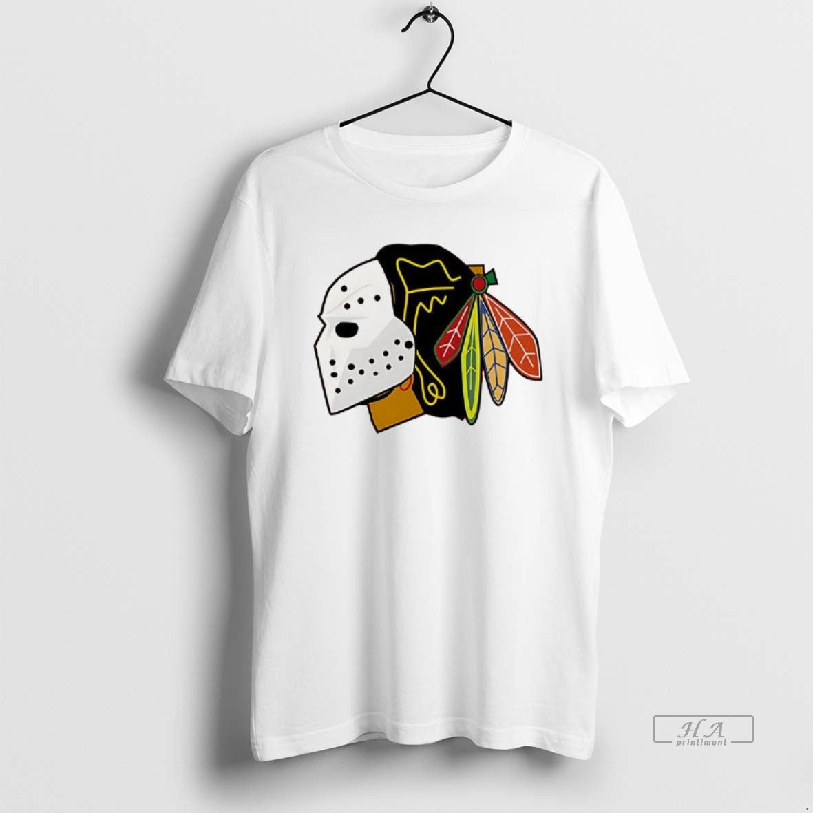 Official Chicago Blackhawks Hockey Mask Color T-Shirts, Hoodie, Sweatshirt - T-Shirt, Sweatshirt, Hoodie