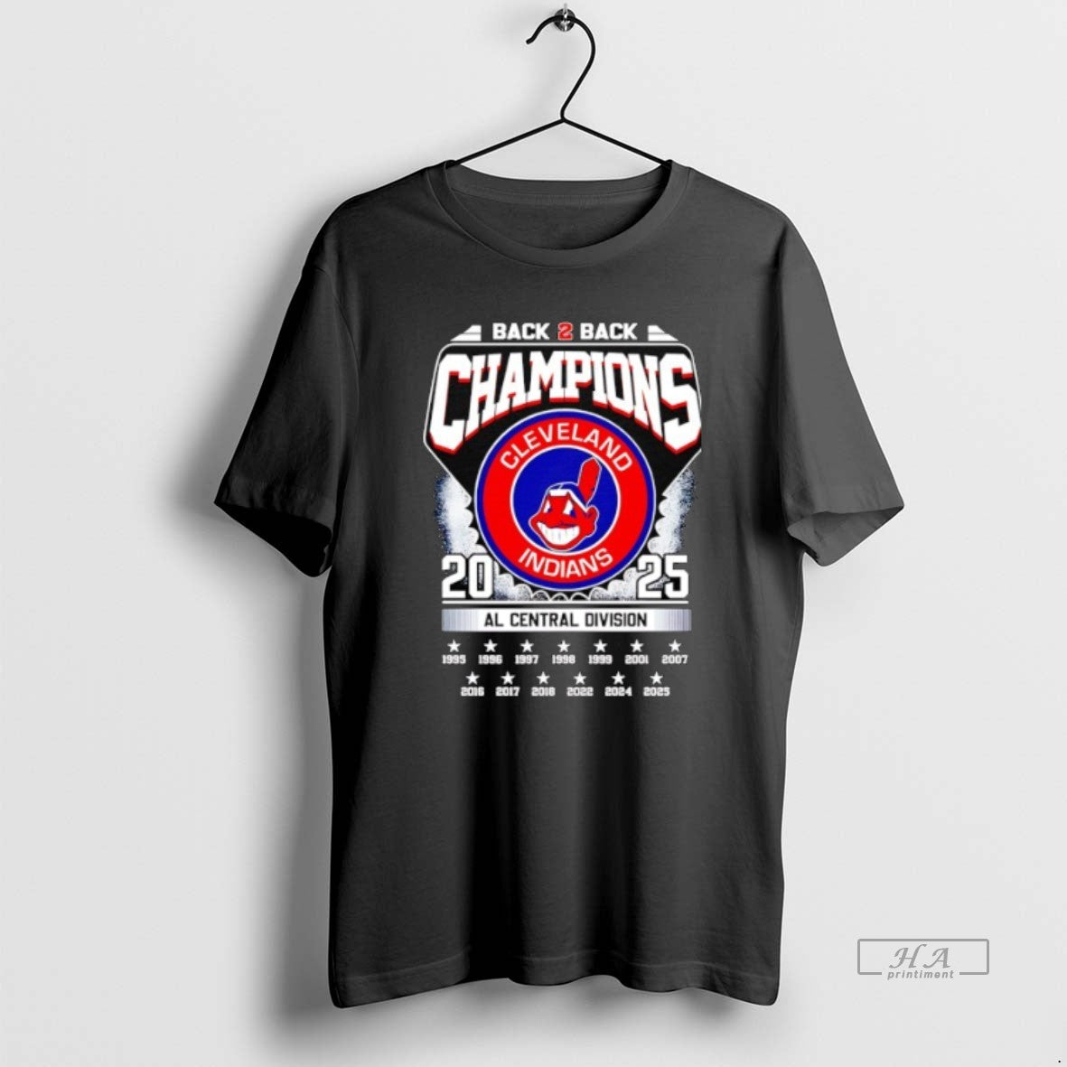 Official Cleveland Indians Back 2 Back Champions Al Central Division 2025 T-Shirts, Hoodie, Sweatshirt - T-Shirt, Sweatshirt, Hoodie