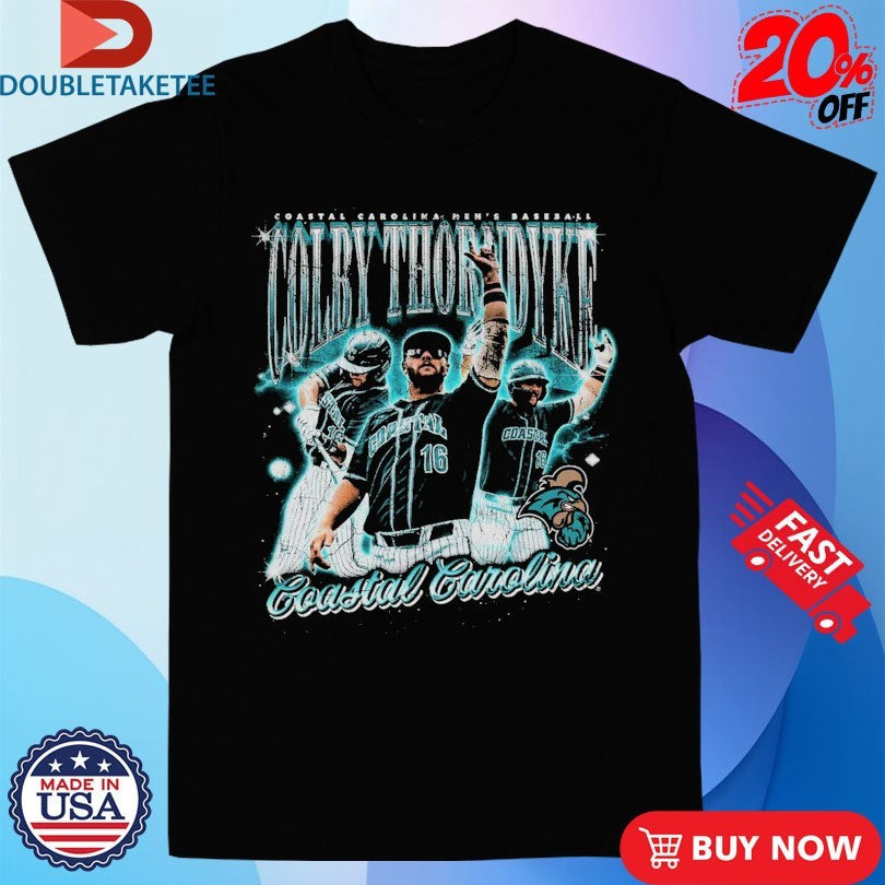 Colby Thorndyke Coastal Carolina Chanticleers Mens Baseball Player Shirts Unisex T-shirt, Sweatshirt, Hoodie, Long Sleeve Tee - T-Shirt, Sweatshirt, Hoodie