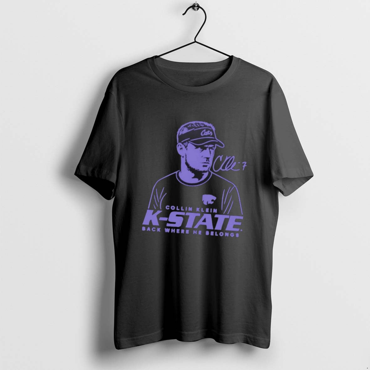 Official Collin Klein Back Where He Belongs K State Wildcats T-Shirts, Hoodie, Sweatshirt - T-Shirt, Sweatshirt, Hoodie