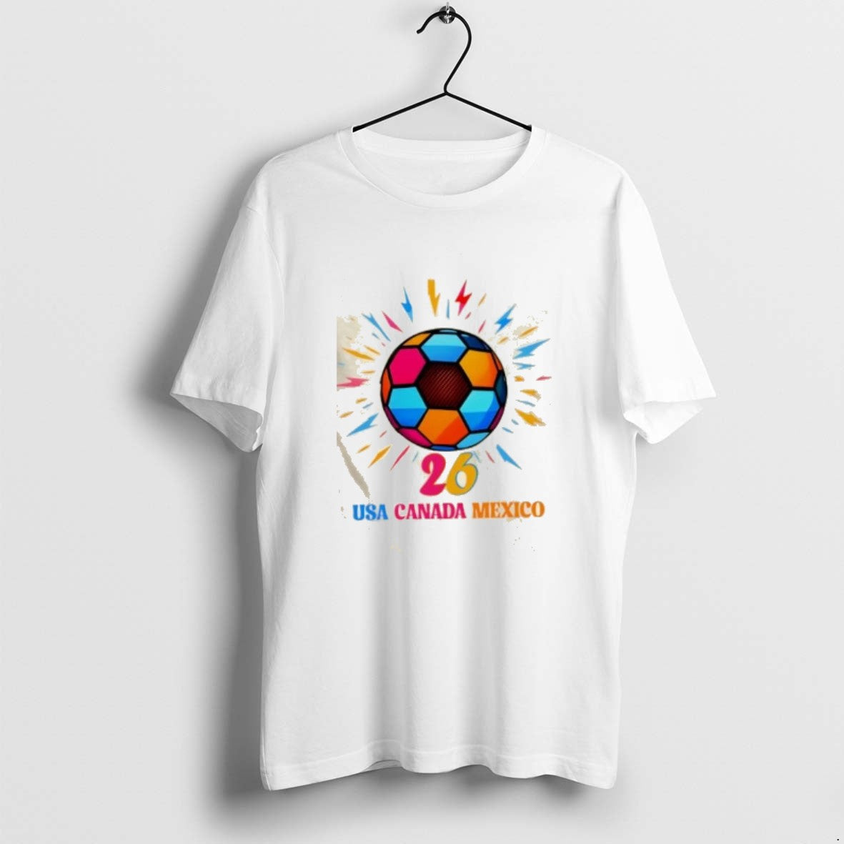 Official Colorful Soccer Ball Usa Canada Mexico 2026 T-Shirts, Hoodie, Sweatshirt - T-Shirt, Sweatshirt, Hoodie