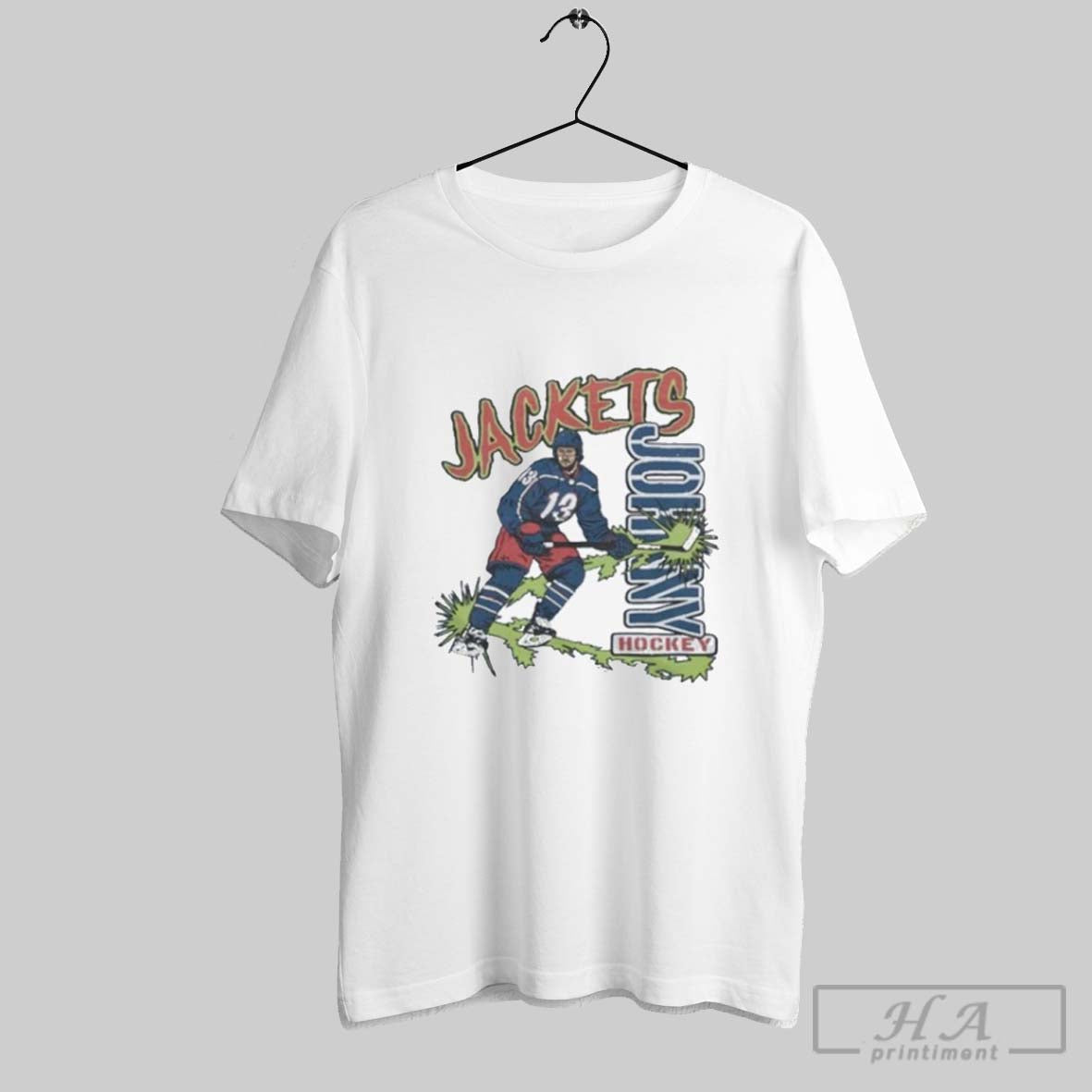 Official Columbus Blue Jackets Johnny Hockey 13 2025 T-Shirts, Hoodie, Sweatshirt - T-Shirt, Sweatshirt, Hoodie