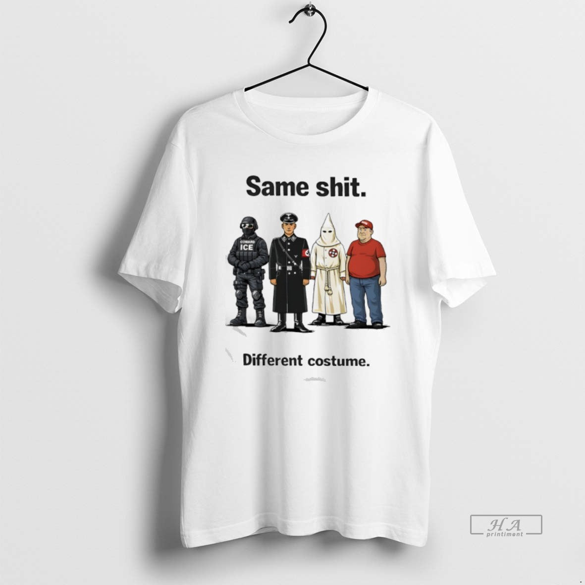 Official Coward Ice Ku Klux Klan Nazi German Officer Same Shit Different Costume T-Shirts, Hoodie, Sweatshirt - T-Shirt, Sweatshirt, Hoodie