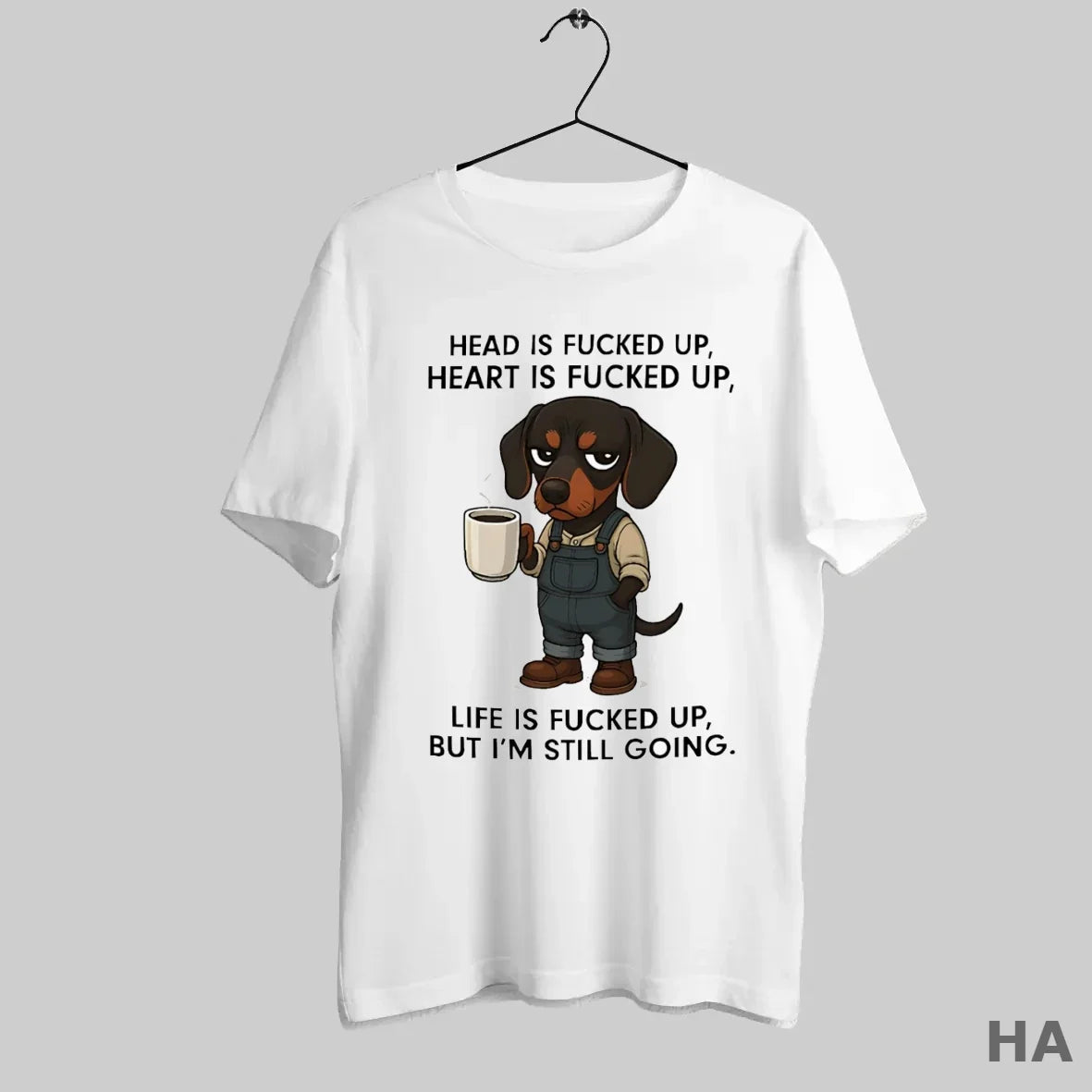 Official Dachshund Head Is Fucked Up Heart Is Fucked Up T-Shirts, Hoodie, Sweatshirt - T-Shirt, Sweatshirt, Hoodie