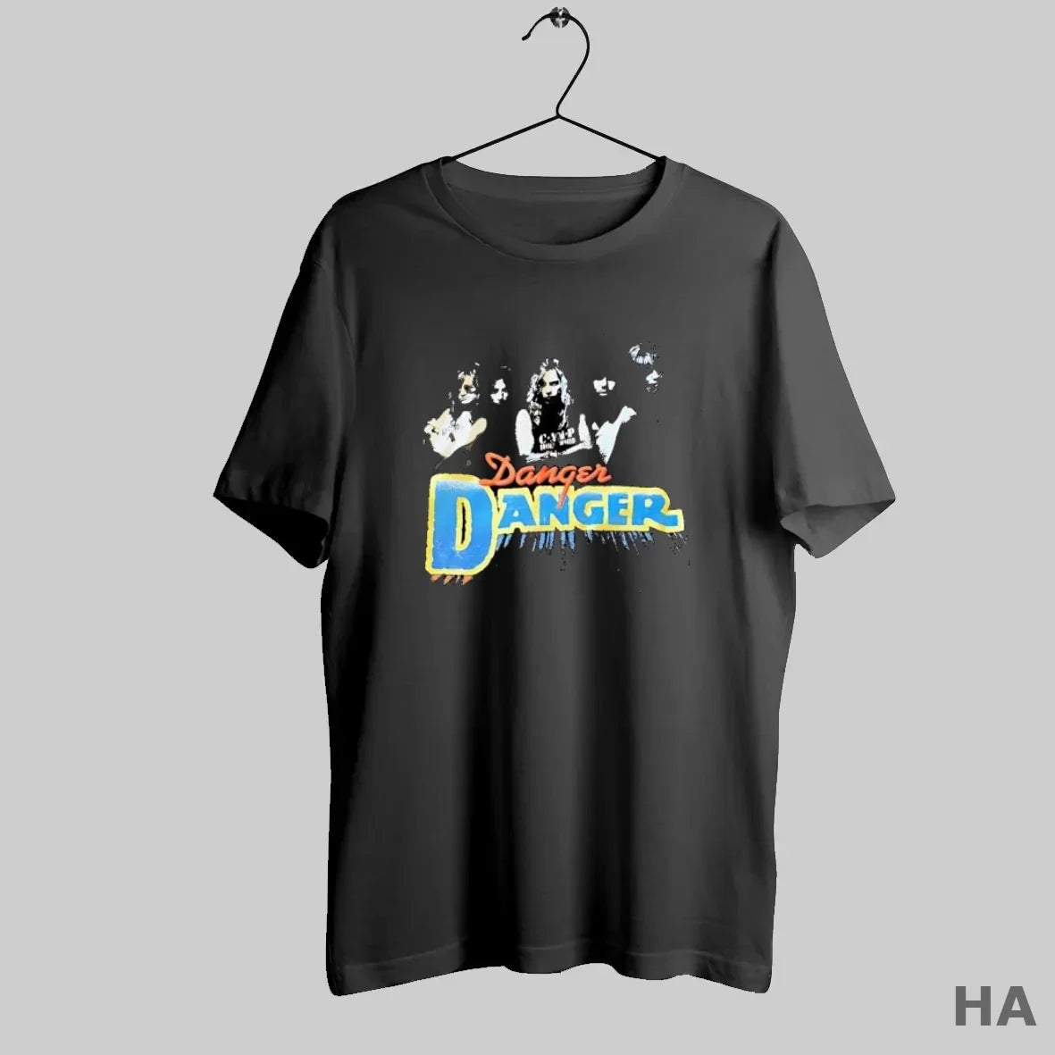 Official Danger Danger Band Logo 80s Rock S Black T-Shirts, Hoodie, Sweatshirt - T-Shirt, Sweatshirt, Hoodie