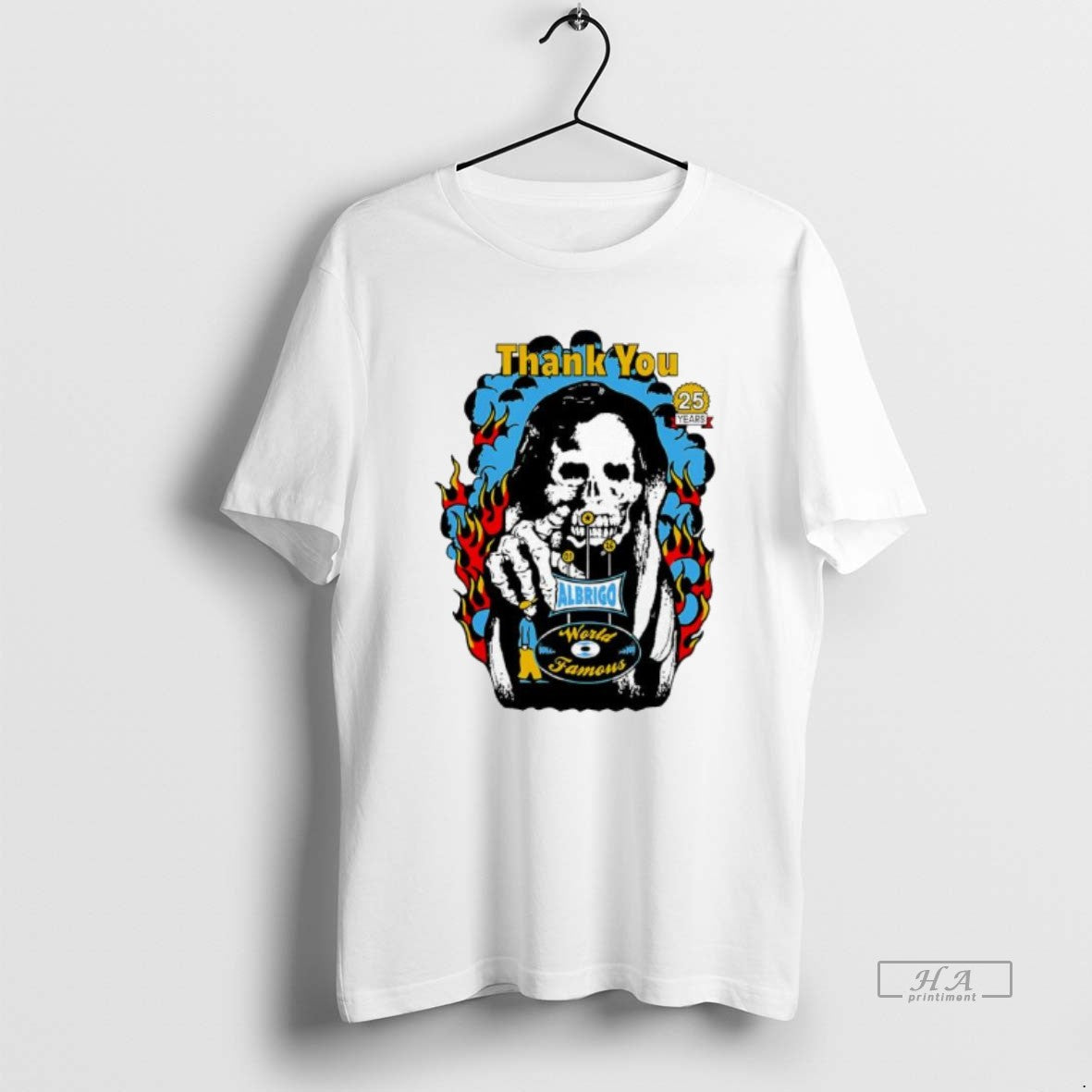 Official Daniel Albrigo World Famous Celebrating 25 Years Thank You T-Shirts, Hoodie, Sweatshirt - T-Shirt, Sweatshirt, Hoodie