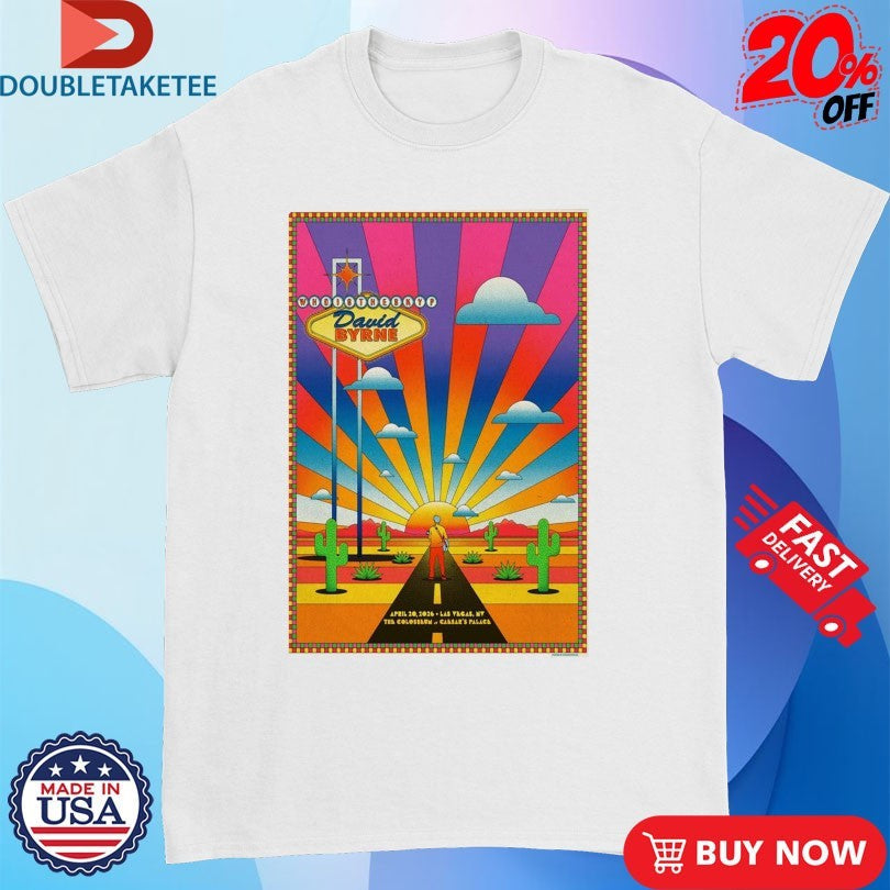 David Byrne Apr 20 2026 Las Vegas T-shirts Unisex T-shirt, Sweatshirt, Hoodie, Long Sleeve Tee - T-Shirt, Sweatshirt, Hoodie