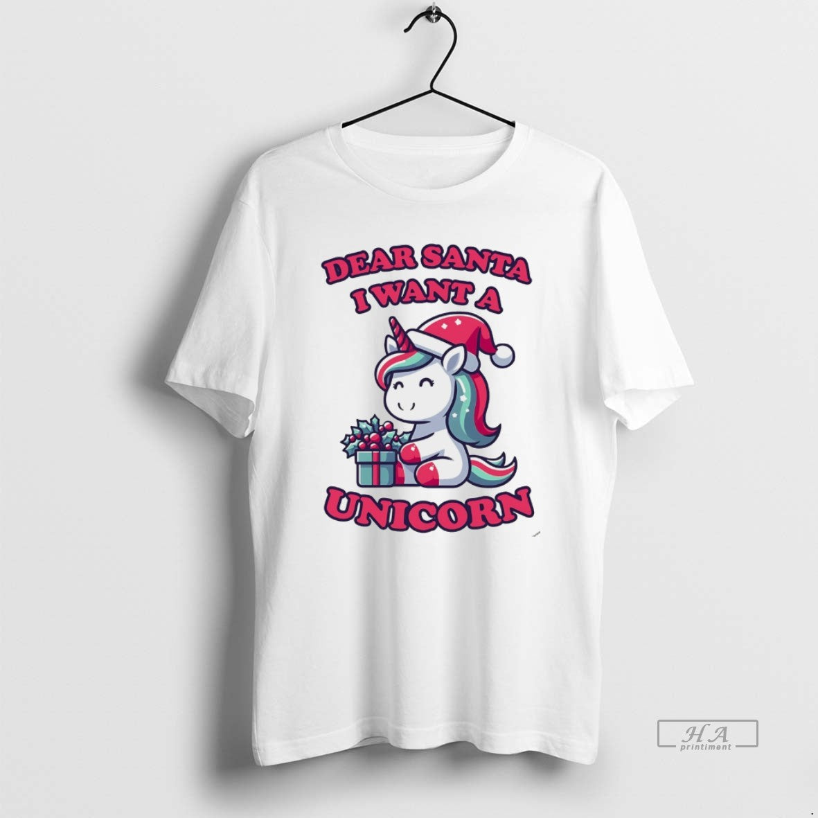 Official Dearsanta I Want Unicorn White T-Shirts, Hoodie, Sweatshirt - T-Shirt, Sweatshirt, Hoodie