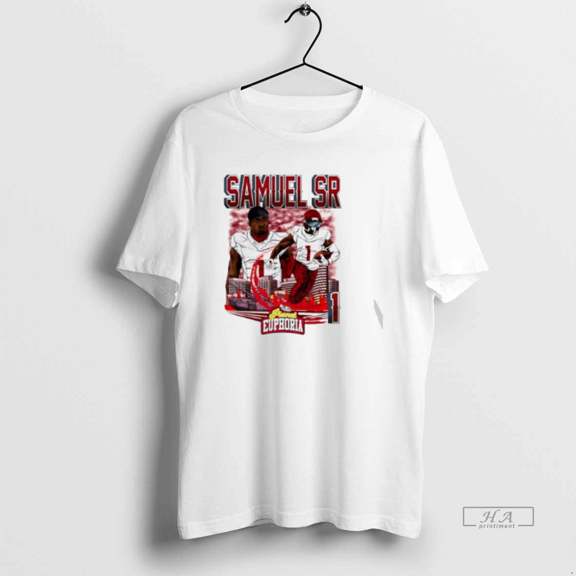 Official Deebo Samuel Sr Washington Commanders Player Skyline Comic T-Shirts, Hoodie, Sweatshirt - T-Shirt, Sweatshirt, Hoodie