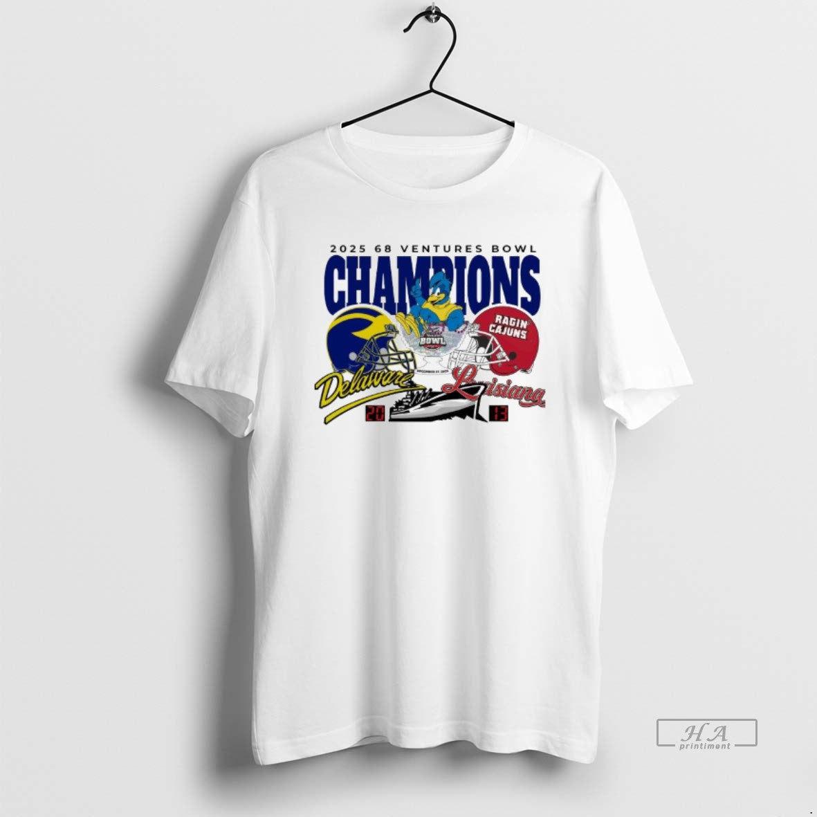Official Delaware Fightin Blue Hens Winner 20 13 Louisiana Ragin Cajuns 2025 68 Ventures Bowl T-Shirts, Hoodie, Sweatshirt - T-Shirt, Sweatshirt, Hoodie