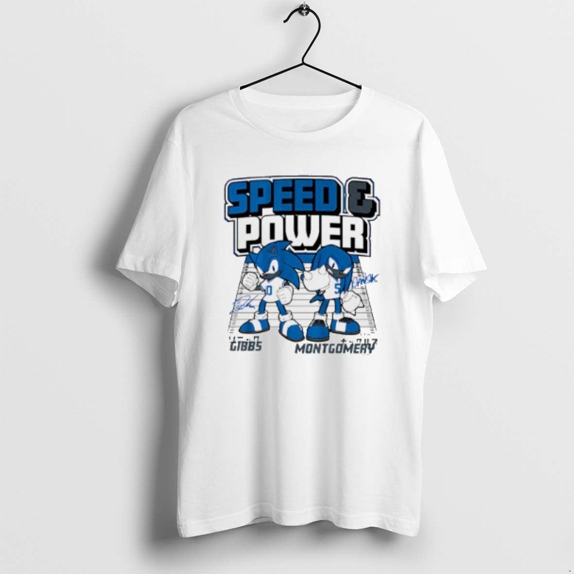 Official Detroit Lions Jahmyr Gibbs David Montgomery Sega Knuckles T-Shirts, Hoodie, Sweatshirt - T-Shirt, Sweatshirt, Hoodie