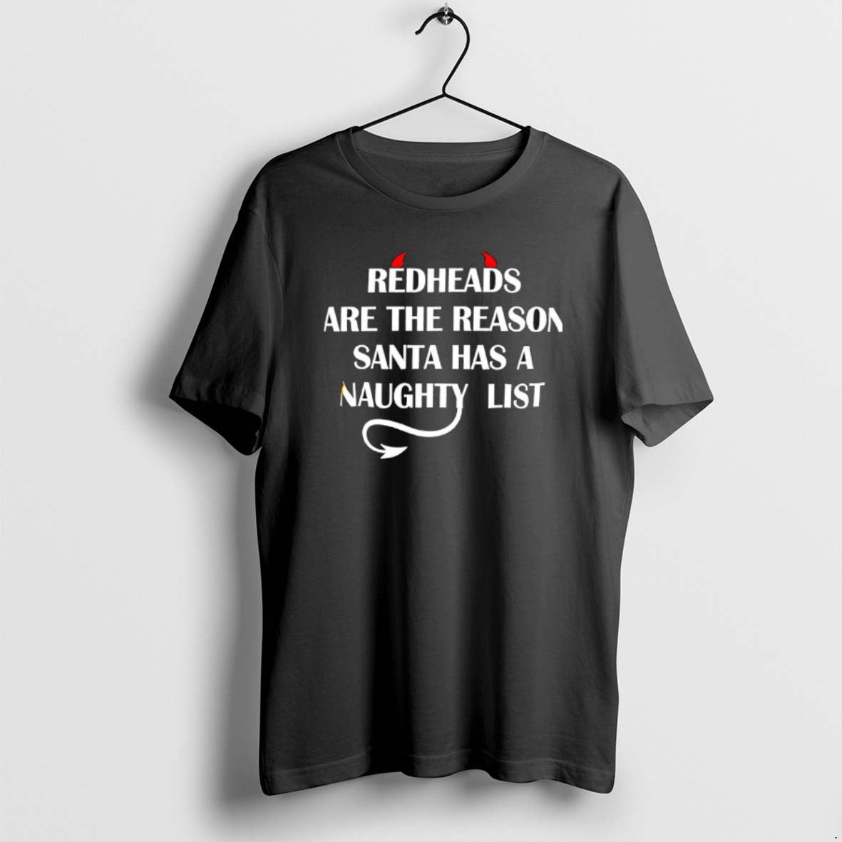Official Devil Horn Redheads Are Reason Santa Has Naughty List T-Shirts, Hoodie, Sweatshirt - T-Shirt, Sweatshirt, Hoodie