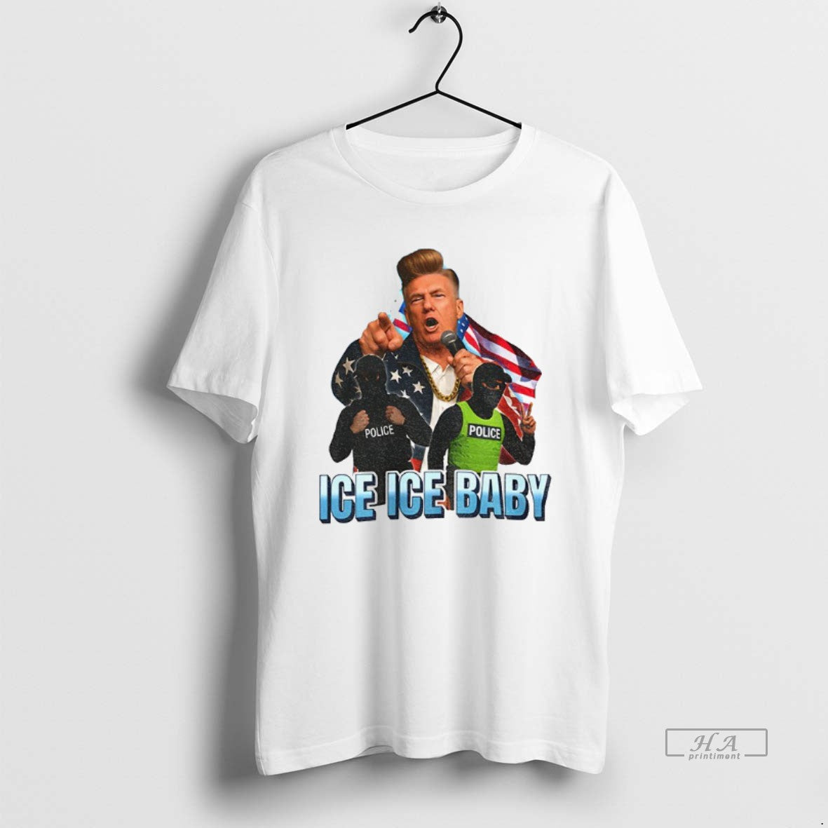 Official Donald Trump Ice Ice Baby American Flag T-Shirts, Hoodie, Sweatshirt - T-Shirt, Sweatshirt, Hoodie
