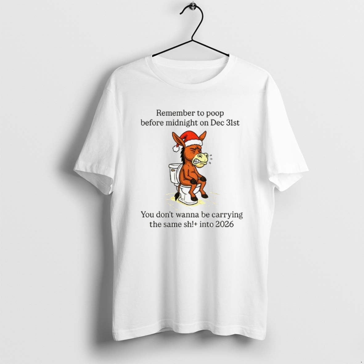 Official Donkey Santa Remember Poop Before Midnight Dec 31st You Dont Wanna Be T-Shirts, Hoodie, Sweatshirt - T-Shirt, Sweatshirt, Hoodie