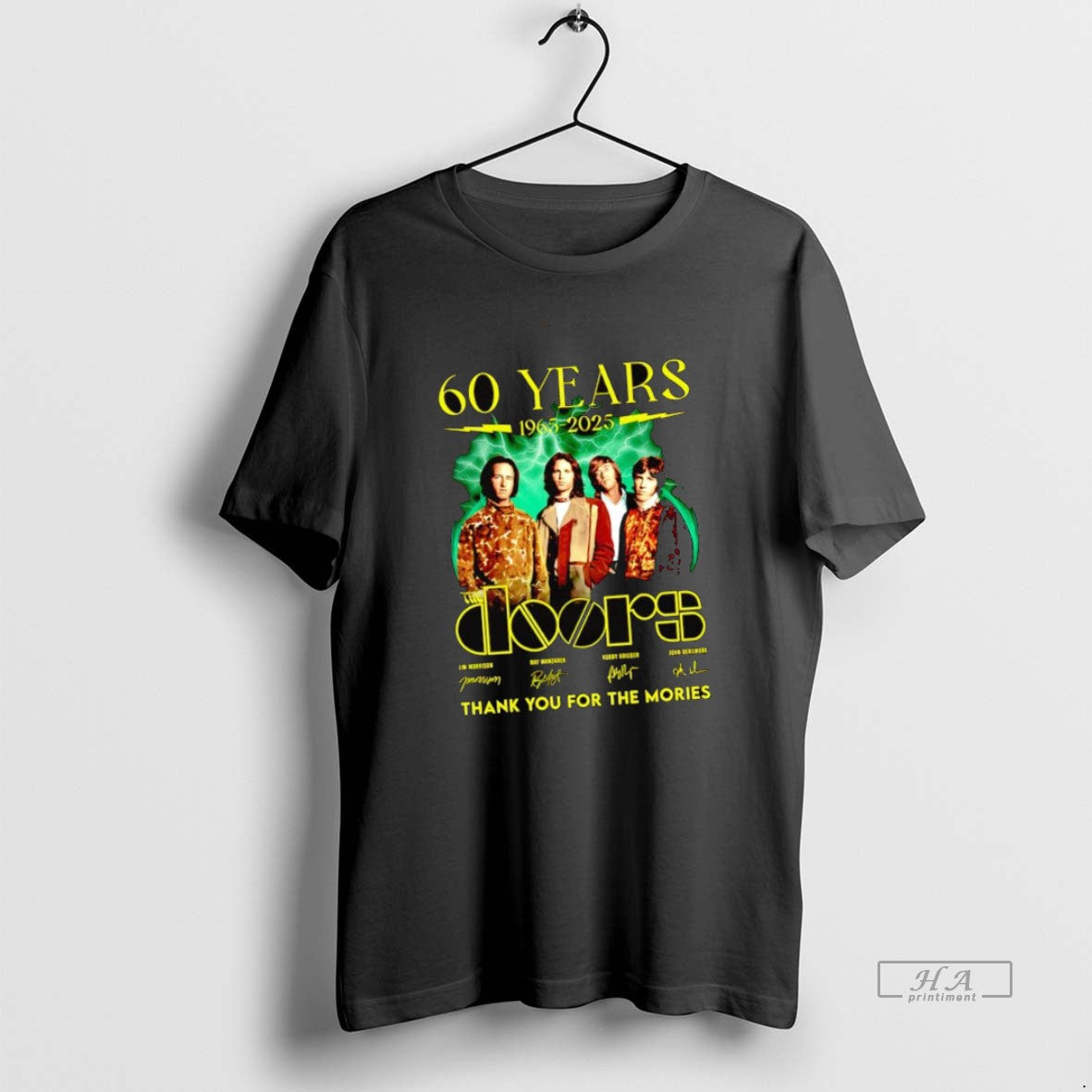 Official Doors 60 Years 1965 2025 Thank You Memories Actors Signature T-Shirts, Hoodie, Sweatshirt - T-Shirt, Sweatshirt, Hoodie