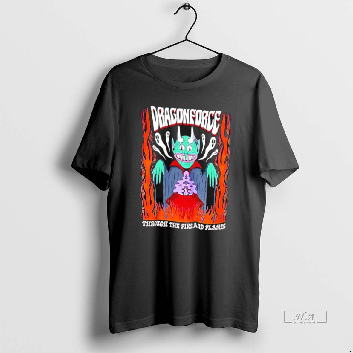Official Dragonforce Through Fire Flames Goblin T-Shirts, Hoodie, Sweatshirt - T-Shirt, Sweatshirt, Hoodie