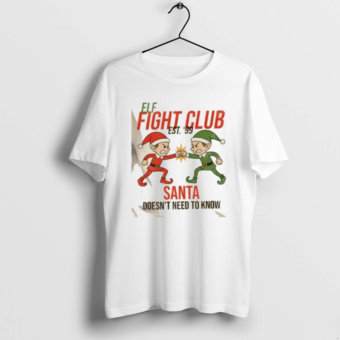 Official Elf Fight Club Santa Doesnt Need Know T-Shirts, Hoodie, Sweatshirt - T-Shirt, Sweatshirt, Hoodie
