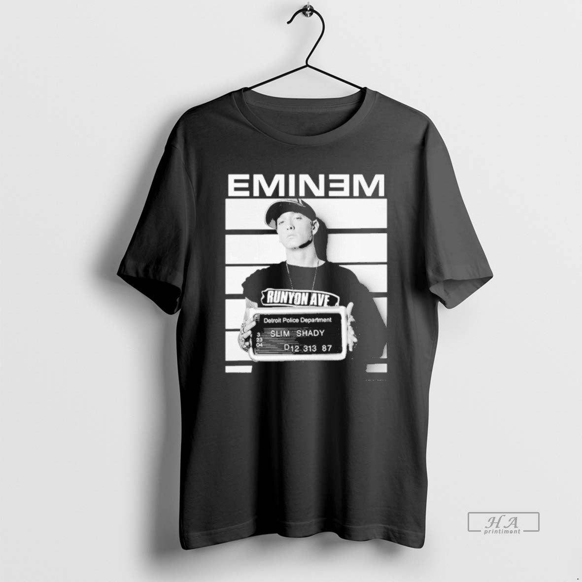Official Eminem Anger Slim Shady Detroit Police Department Mugshot T-Shirts, Hoodie, Sweatshirt - T-Shirt, Sweatshirt, Hoodie