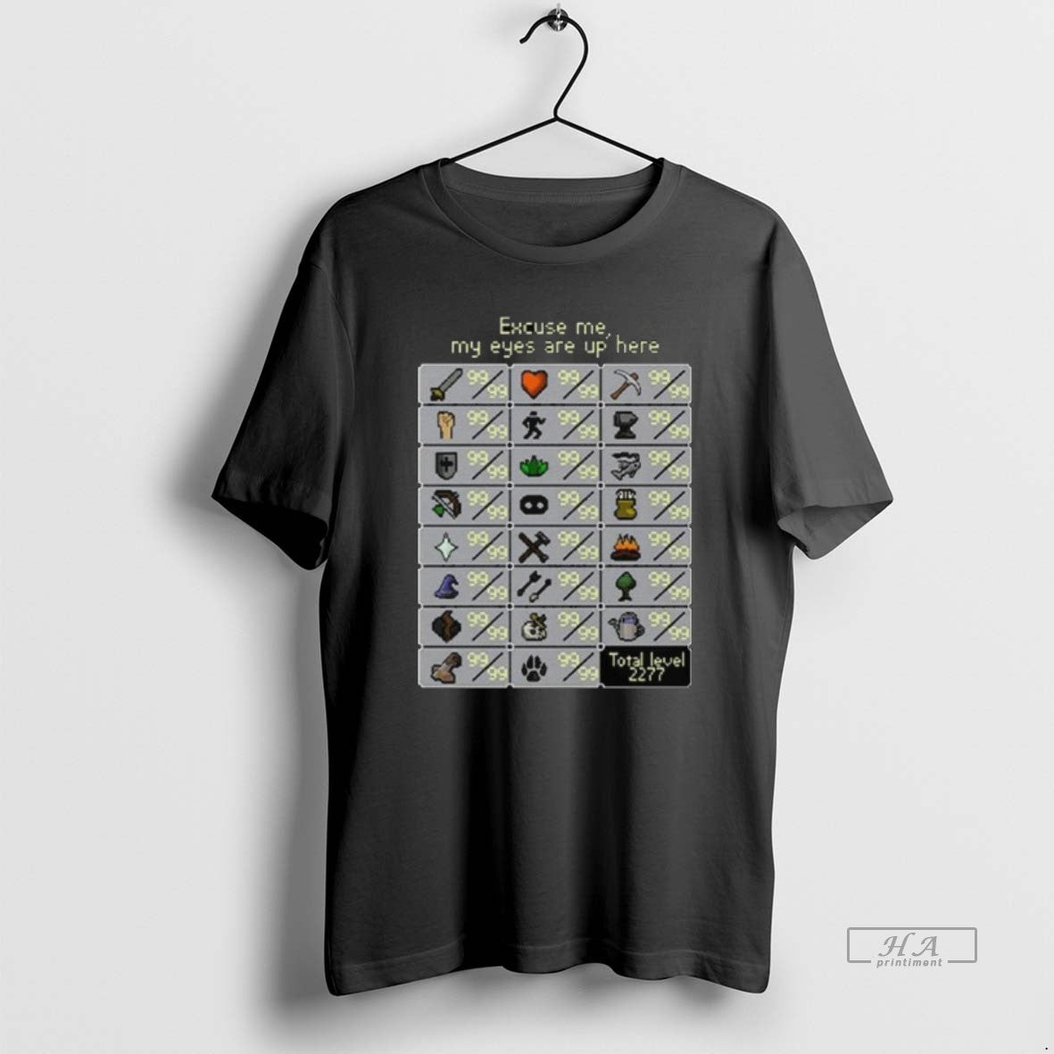 Official Excuse Me My Eyes Are Up Here Runescape Skill Long Sleve T-Shirts, Hoodie, Sweatshirt - T-Shirt, Sweatshirt, Hoodie