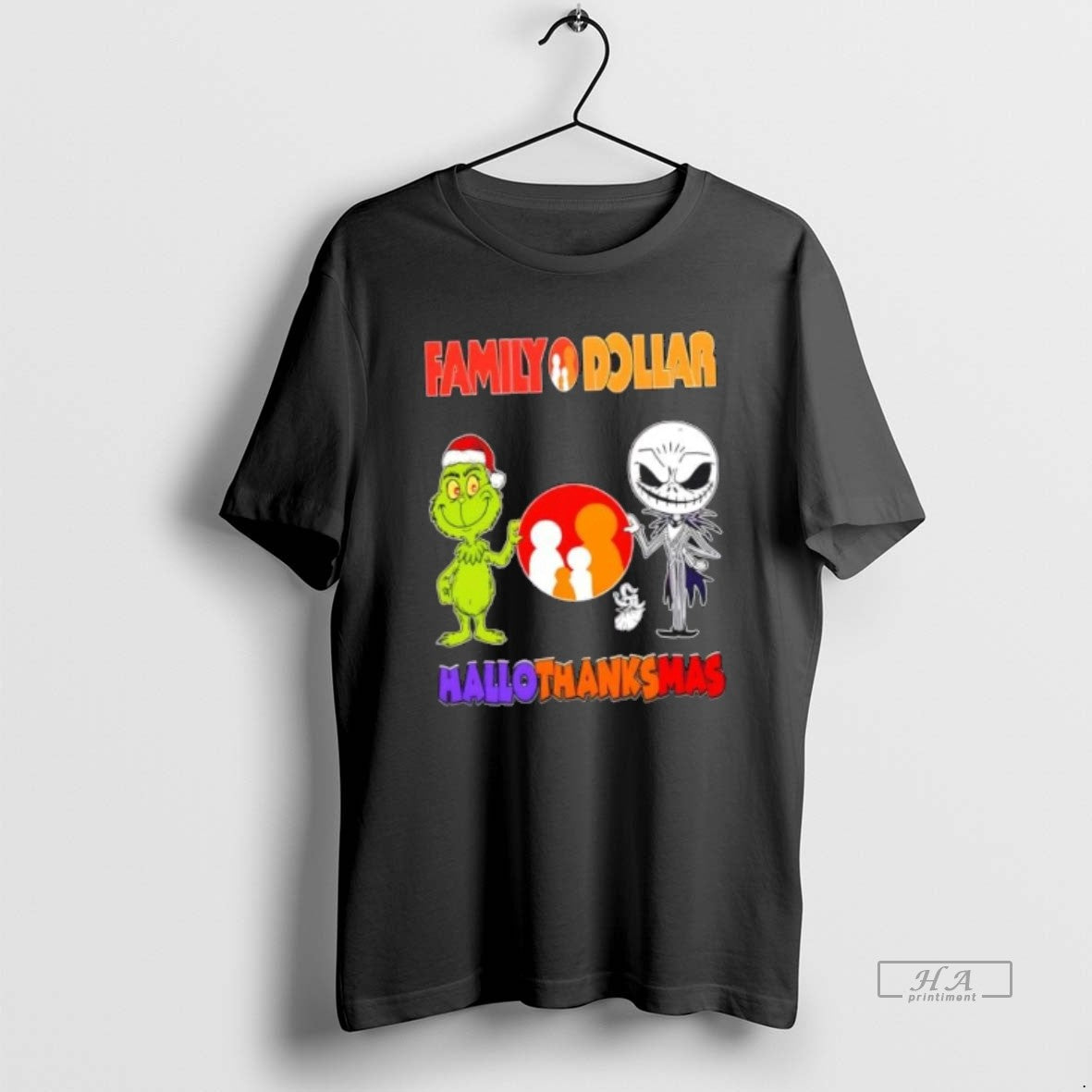 Official Family Dollar X Grinch Jack Skellington Friends Fist Bump Happy Hallothanksmas T-Shirts, Hoodie, Sweatshirt - T-Shirt, Sweatshirt, Hoodie