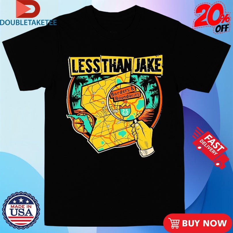 Fat Wreck Chords Less Than Jake Borders And Boundaries Shirts Unisex T-shirt, Sweatshirt, Hoodie, Long Sleeve Tee - T-Shirt, Sweatshirt, Hoodie
