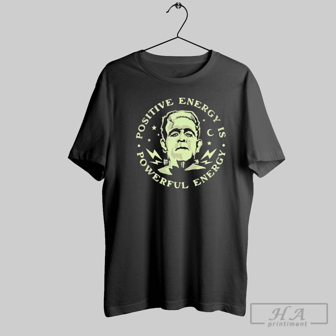Official Frankenstein Positive Energy Is Powerful Energy Halloween T-Shirts, Hoodie, Sweatshirt - T-Shirt, Sweatshirt, Hoodie