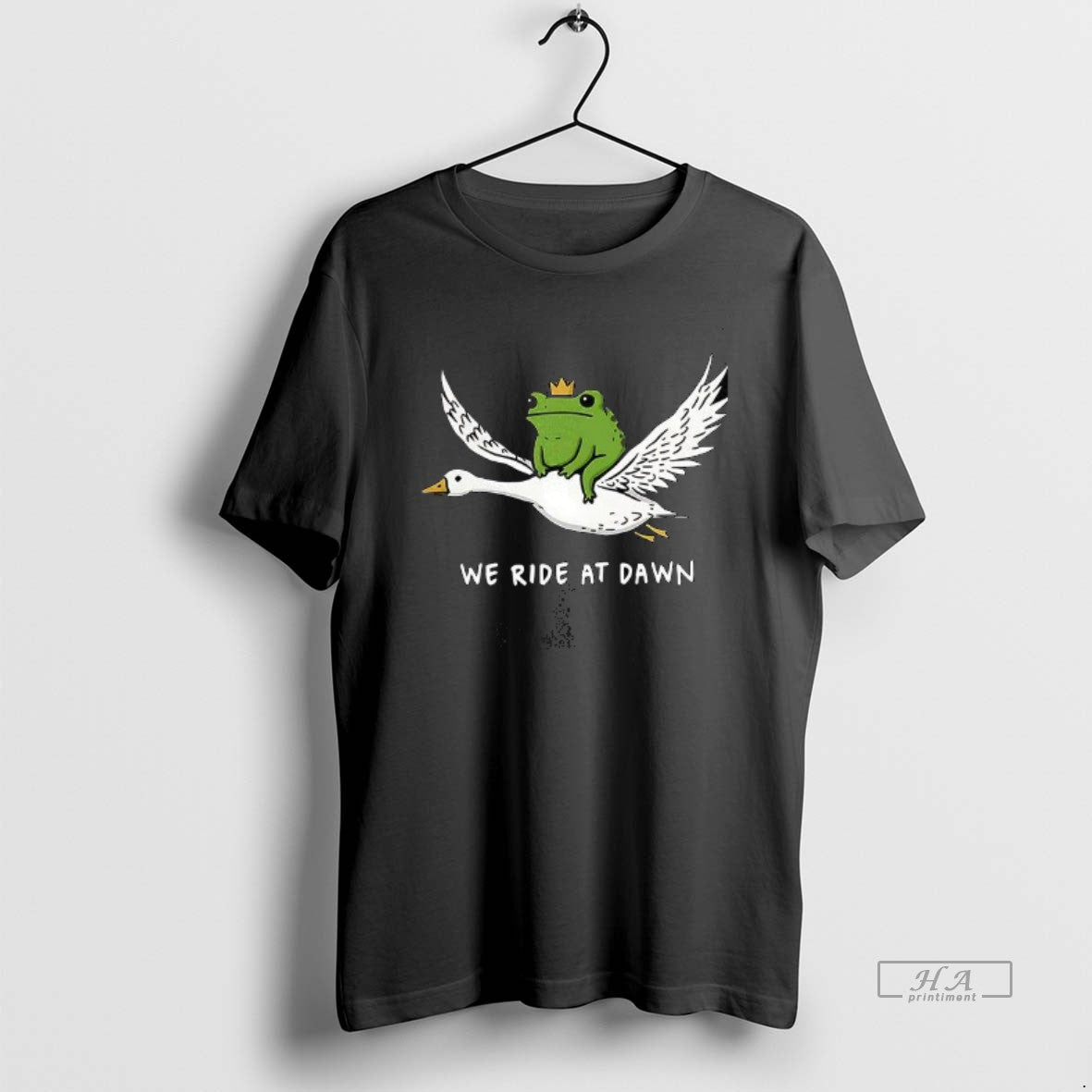 Official Frog Riding Goose We Ride Dawn Meme T-Shirts, Hoodie, Sweatshirt - T-Shirt, Sweatshirt, Hoodie