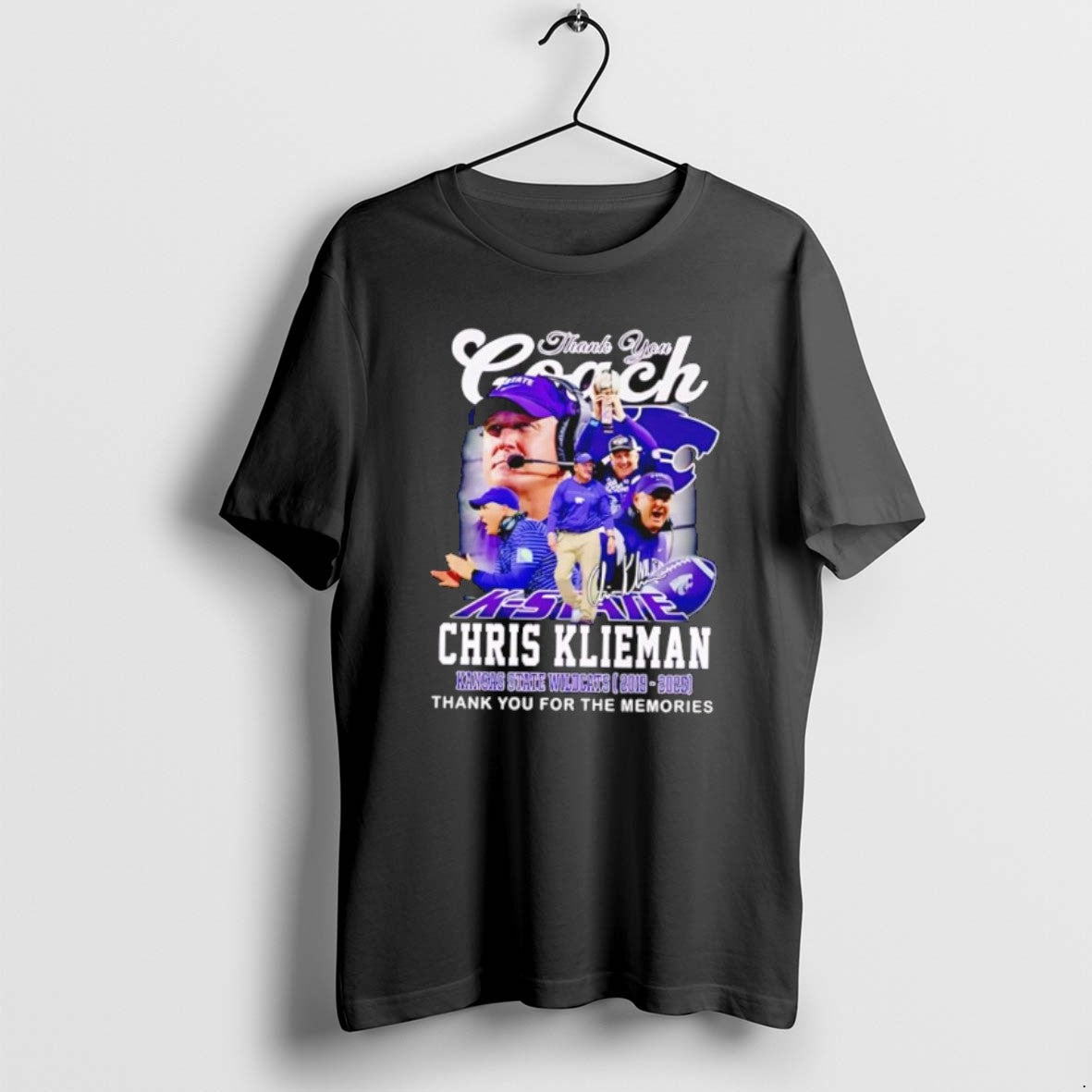 Official Funny Thanks You Coach Chris Klieman Kansas State Wildcats 20192025 Vintage T-Shirts, Hoodie, Sweatshirt - T-Shirt, Sweatshirt, Hoodie