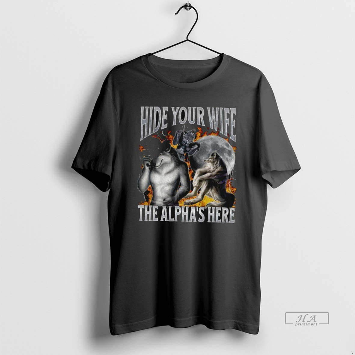 Official Funny Werewolf Hide Your Wife Alpha Is Here T-Shirts, Hoodie, Sweatshirt - T-Shirt, Sweatshirt, Hoodie