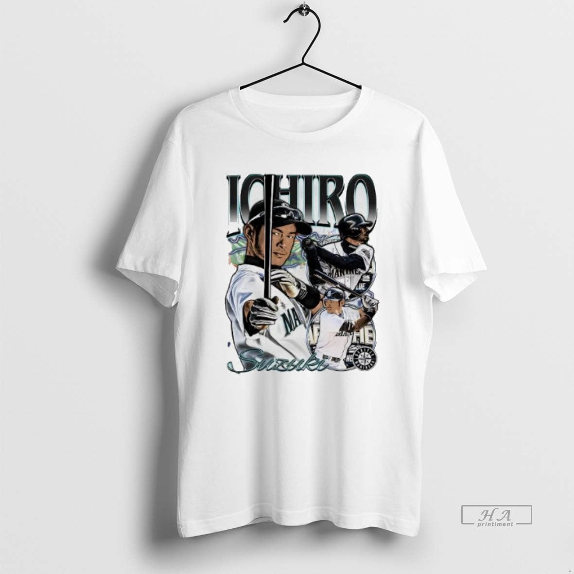 Official Gwdsdlz3 Ichiro Suzuki Seattle Mariners Picture Collage T-Shirts, Hoodie, Sweatshirt - T-Shirt, Sweatshirt, Hoodie