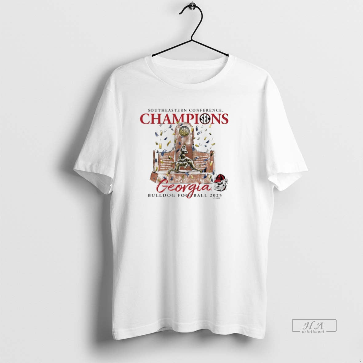 Official Georgia Bulldogs 2025 Sec Football Champions Trophy T-Shirts, Hoodie, Sweatshirt - T-Shirt, Sweatshirt, Hoodie