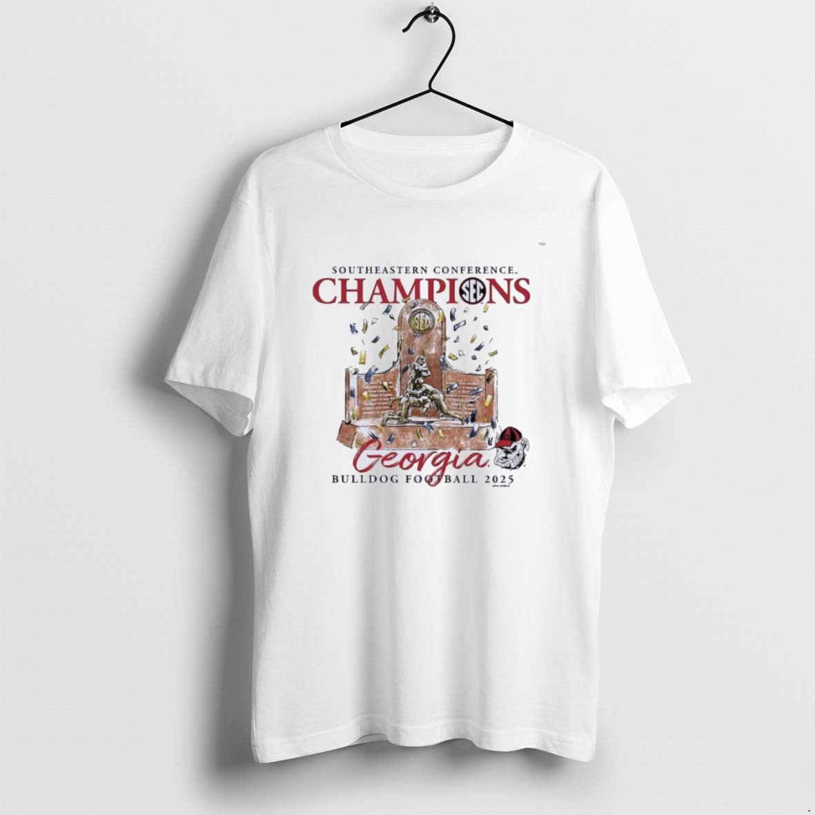 Official Georgia Bulldogs 2025 Sec Football Conference Champions Trophy T-Shirts, Hoodie, Sweatshirt - T-Shirt, Sweatshirt, Hoodie
