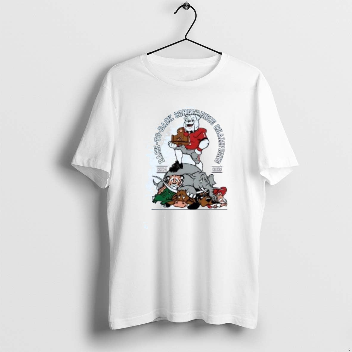 Official Georgia Bulldogs 2025 Back Back Conference Champions Mascot T-Shirts, Hoodie, Sweatshirt - T-Shirt, Sweatshirt, Hoodie