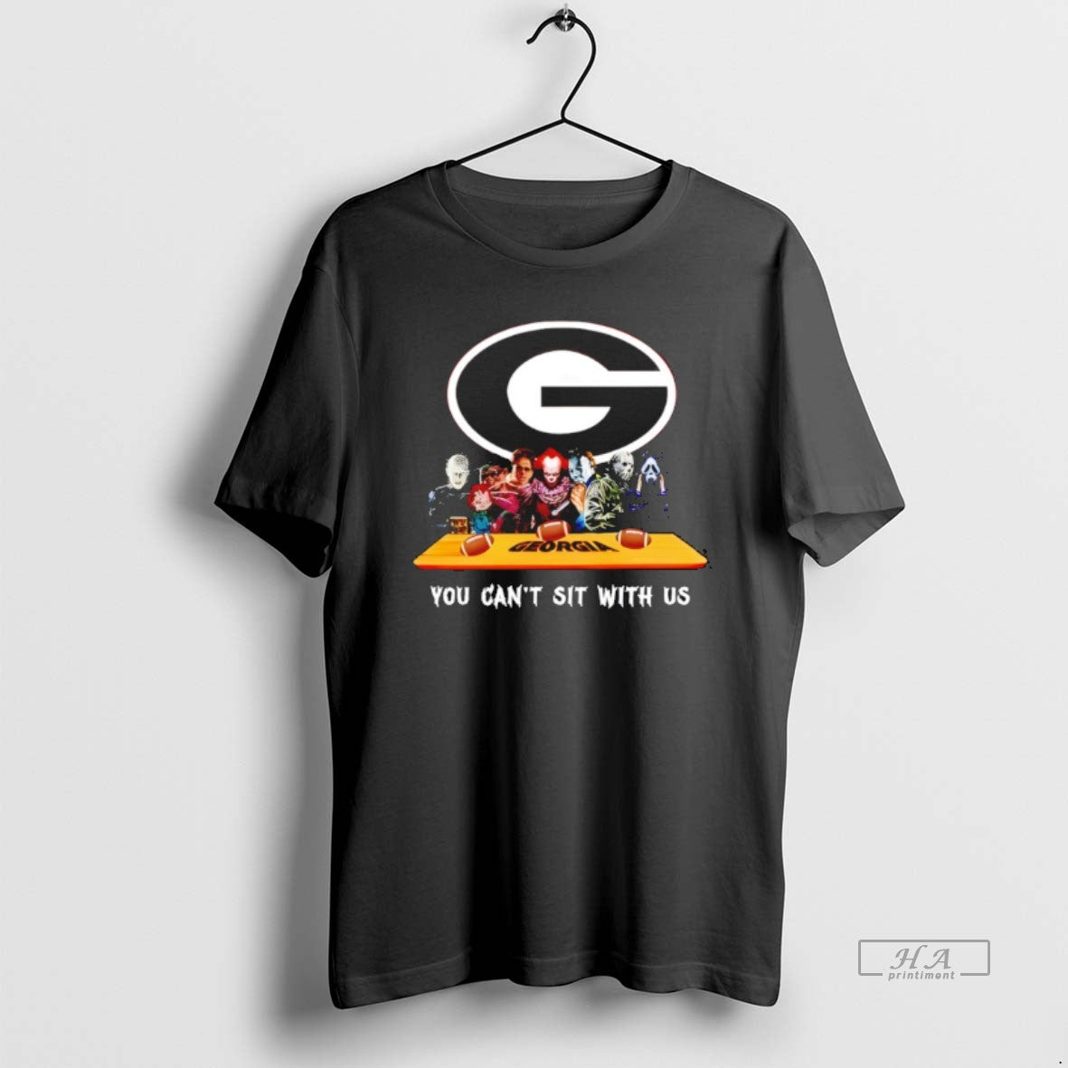Official Georgia Bulldogs Horror Movie Characters You Cant Sit Us Halloween T-Shirts, Hoodie, Sweatshirt - T-Shirt, Sweatshirt, Hoodie