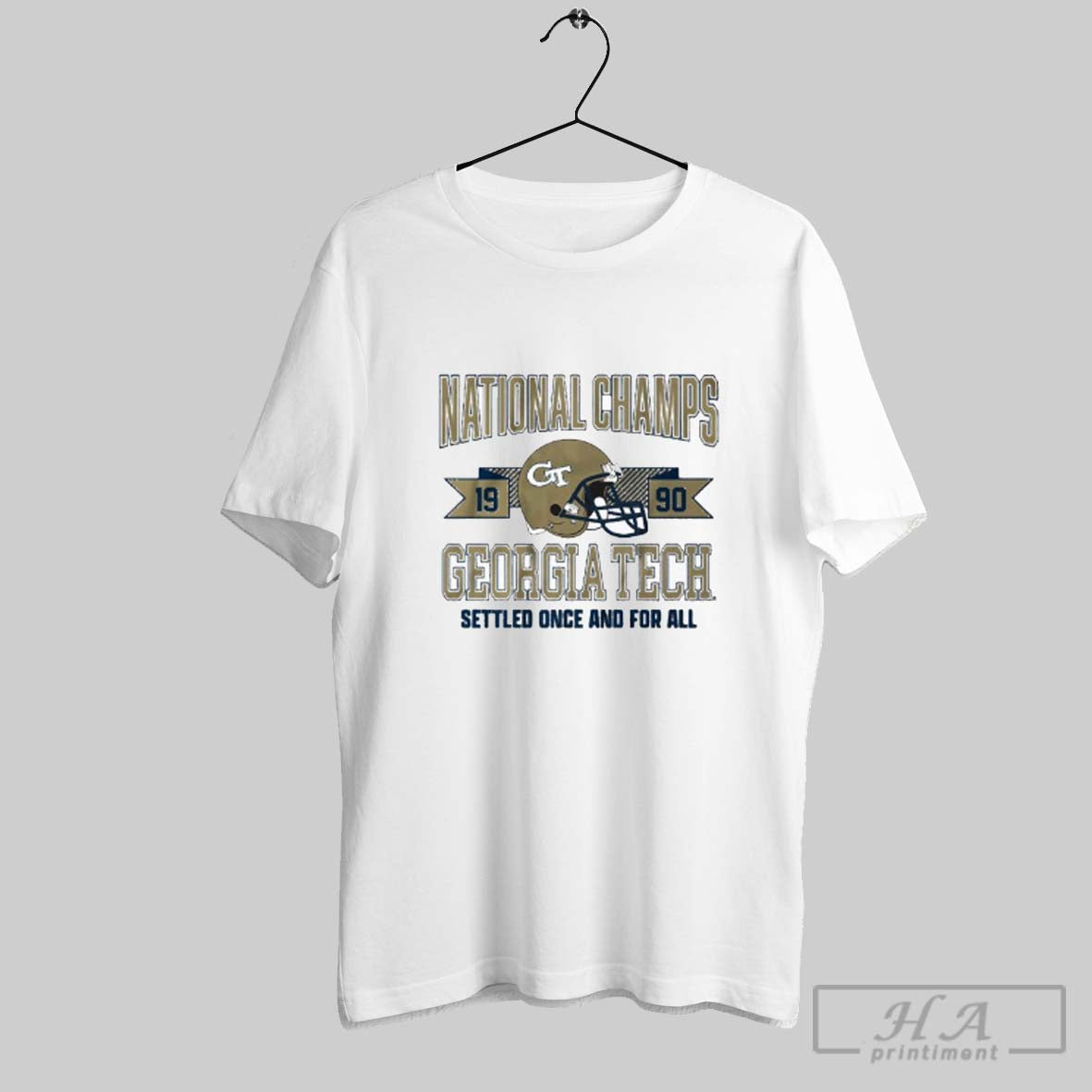 Official Georgia Tech Yellow Jackets 1990 National Champs Settled Once All T-Shirts, Hoodie, Sweatshirt - T-Shirt, Sweatshirt, Hoodie