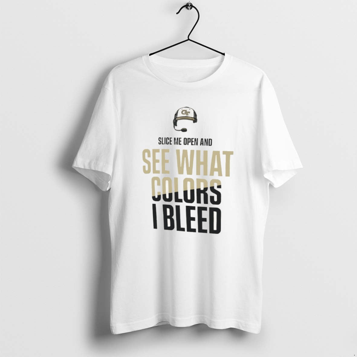 Official Georgia Tech Yellow Jackets Football Slice Me Open See What Colors I Bleed T-Shirts, Hoodie, Sweatshirt - T-Shirt, Sweatshirt, Hoodie