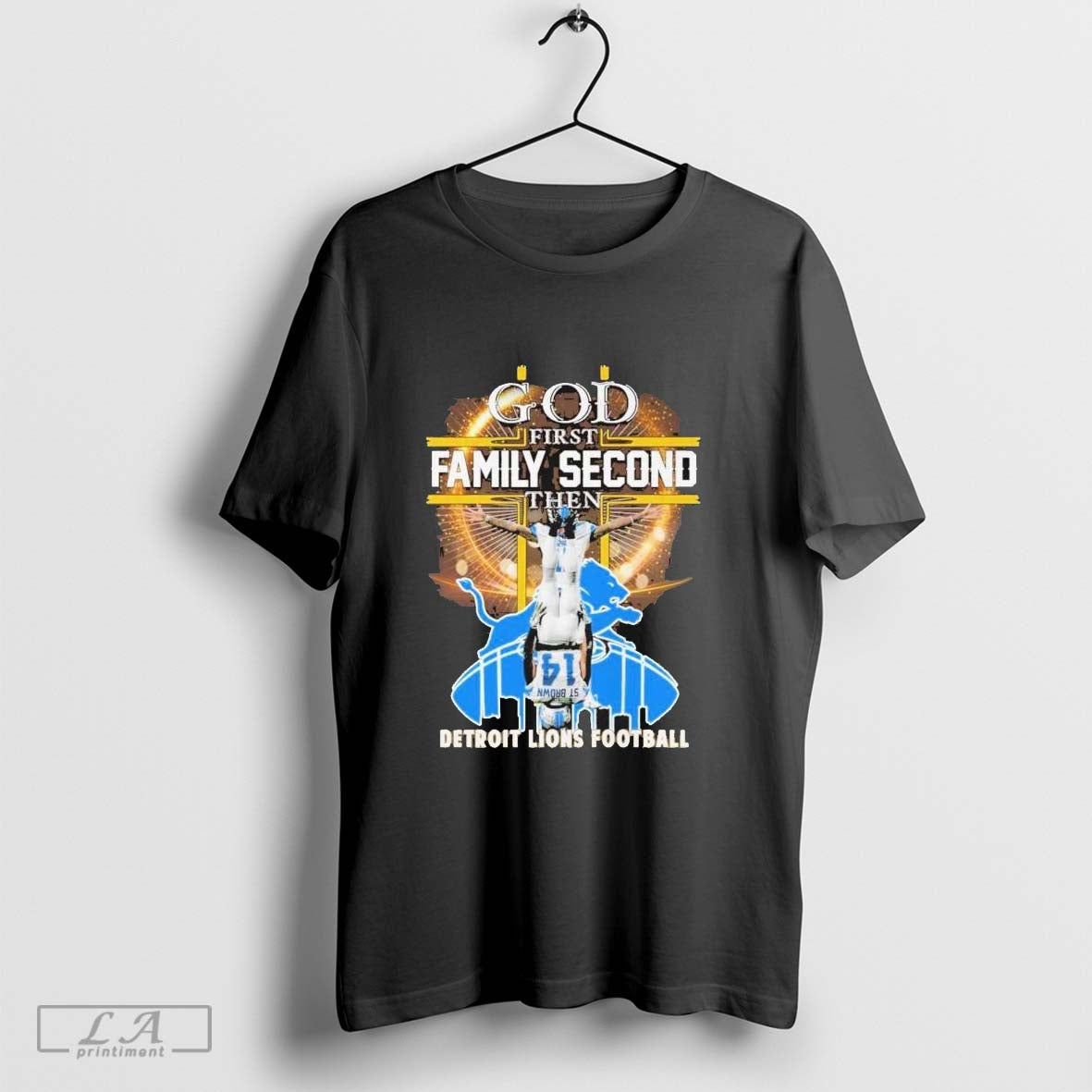 Official God First Family Second Then Detroit Lions Football T-Shirts, Hoodie, Sweatshirt - T-Shirt, Sweatshirt, Hoodie