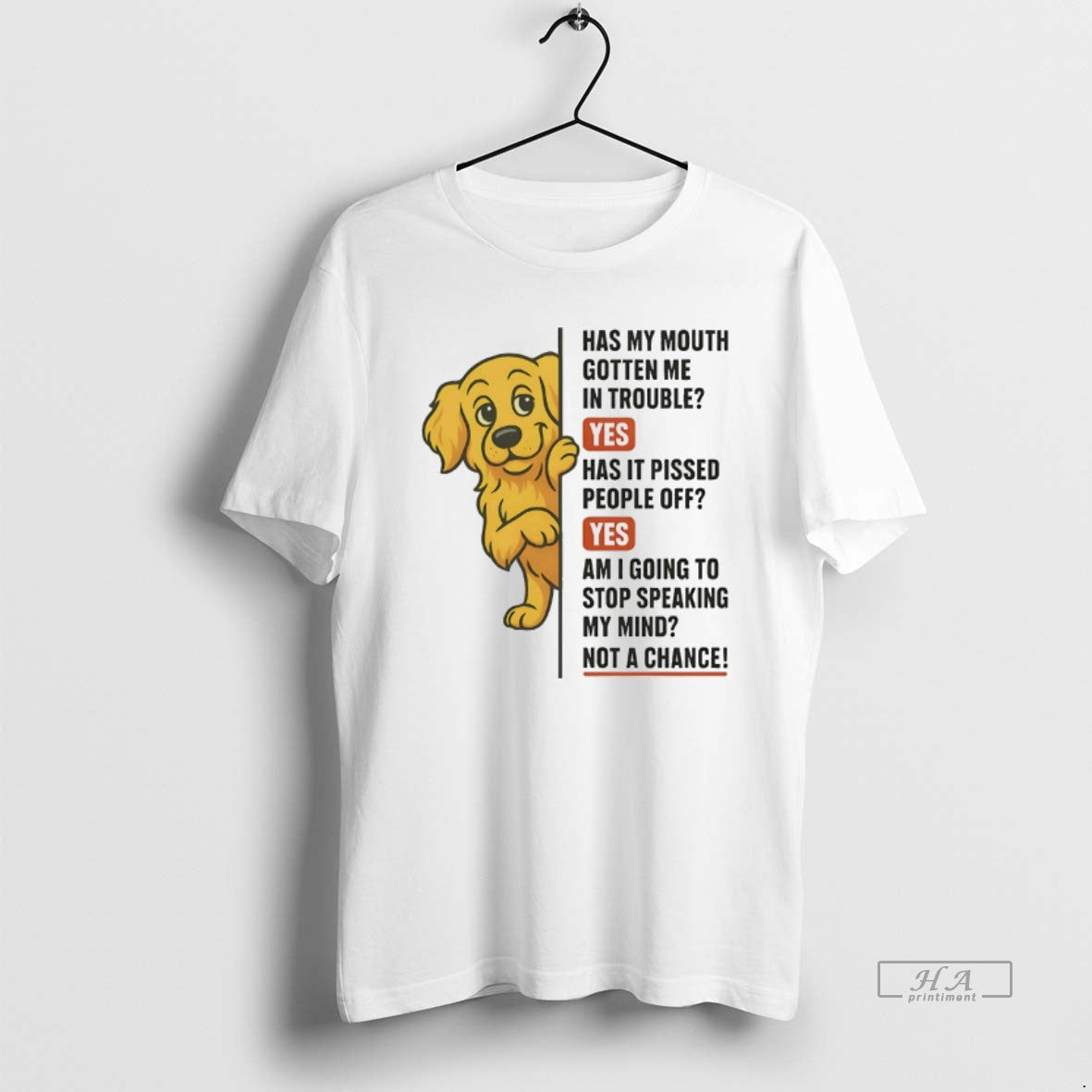 Official Golden Retriever Has My Mouth Gotten Me Trouble Yes Has Pissed People T-Shirts, Hoodie, Sweatshirt - T-Shirt, Sweatshirt, Hoodie