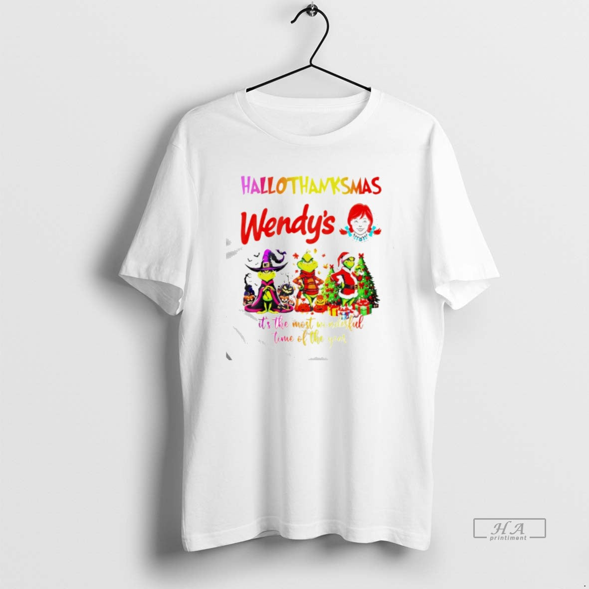 Official Grinch Hallothanksmas Wendys Most Time Year T-Shirts, Hoodie, Sweatshirt - T-Shirt, Sweatshirt, Hoodie