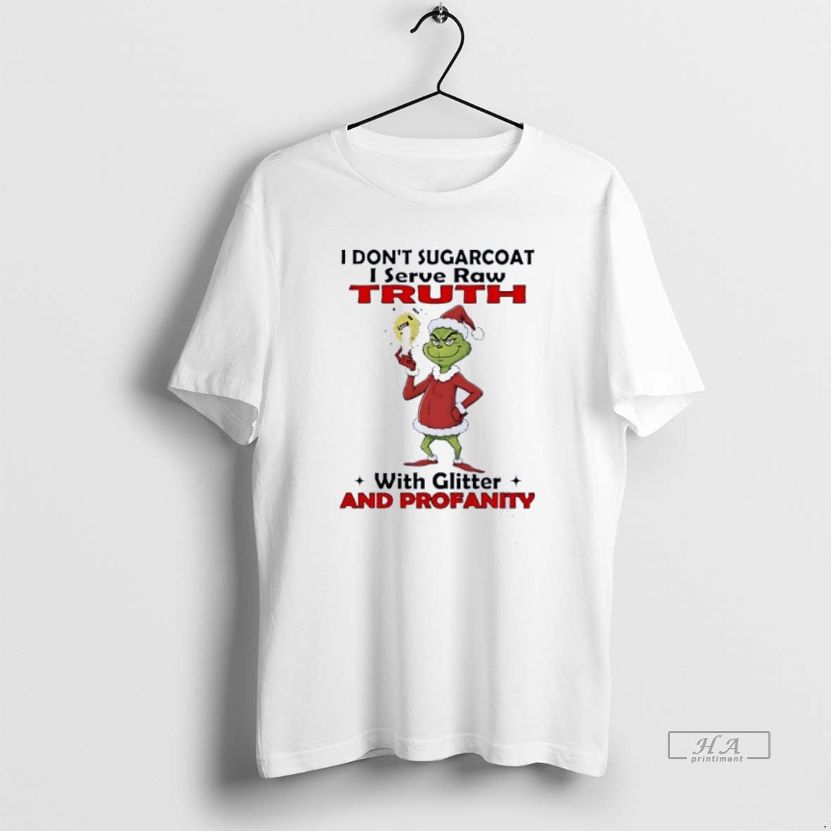 Official Grinch I Dont Sugarcoat I Serve Raw Ruth Glitter T-Shirts, Hoodie, Sweatshirt - T-Shirt, Sweatshirt, Hoodie