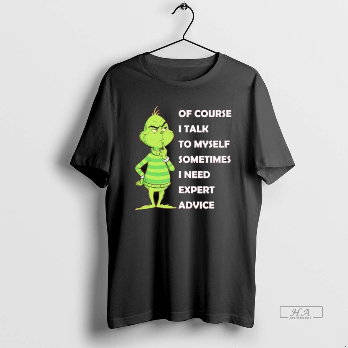 Official Grinch Course I Talk Myself Sometimes I Need Expert Advice T-Shirts, Hoodie, Sweatshirt - T-Shirt, Sweatshirt, Hoodie