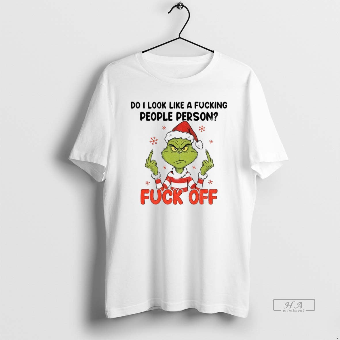 Official Grinch Middle Finger Do I Like Fucking People Person Fuck Off Merry T-Shirts, Hoodie, Sweatshirt - T-Shirt, Sweatshirt, Hoodie