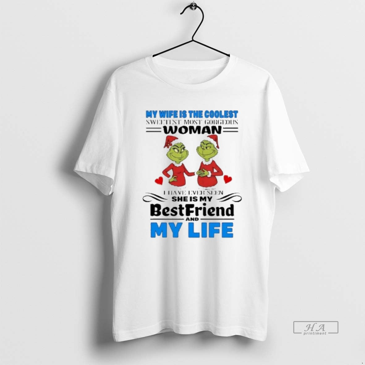Official Grinch My Wife Is Coolest Sweetest Most Gorgedus Woman T-Shirts, Hoodie, Sweatshirt - T-Shirt, Sweatshirt, Hoodie