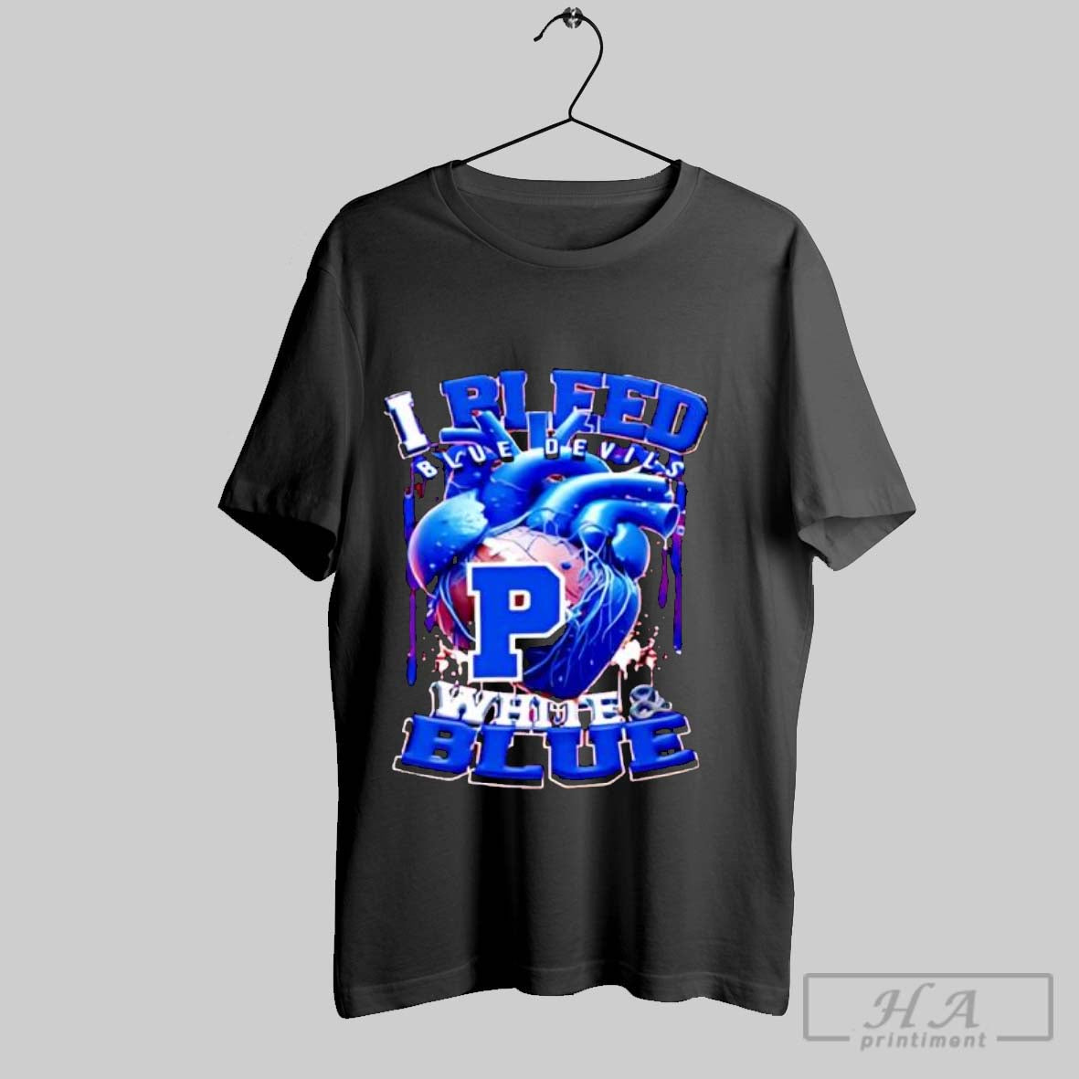Official I Bleed Blue Devils White Blue T-Shirts, Hoodie, Sweatshirt - T-Shirt, Sweatshirt, Hoodie