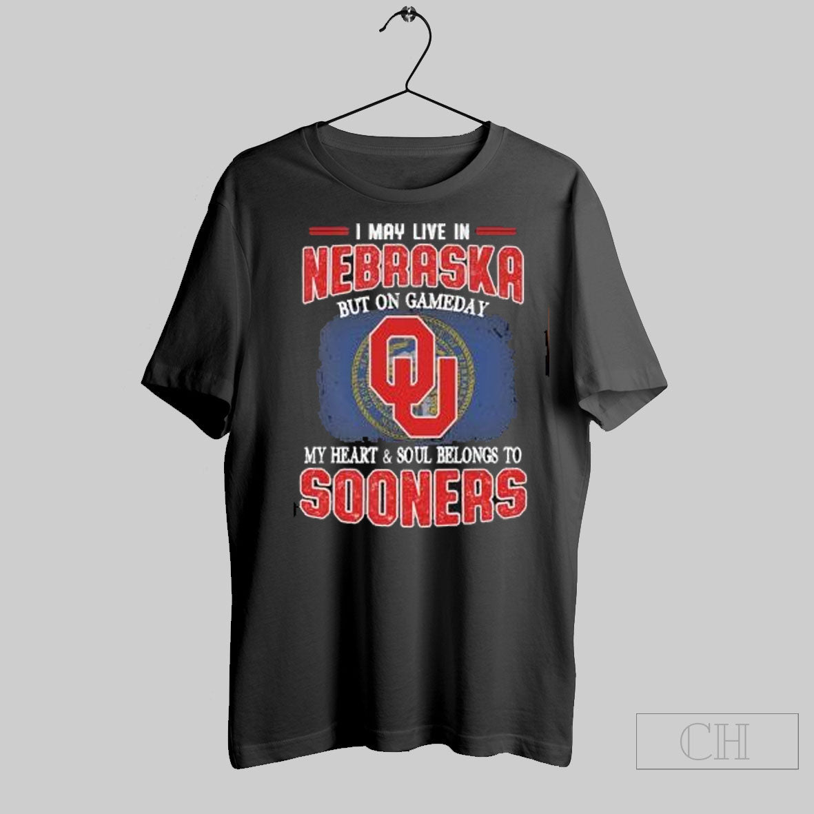 Official I May Live Nebraska But Gameday My Heart Soul Belongs Oklahoma Sooners T-Shirts, Hoodie, Sweatshirt - T-Shirt, Sweatshirt, Hoodie