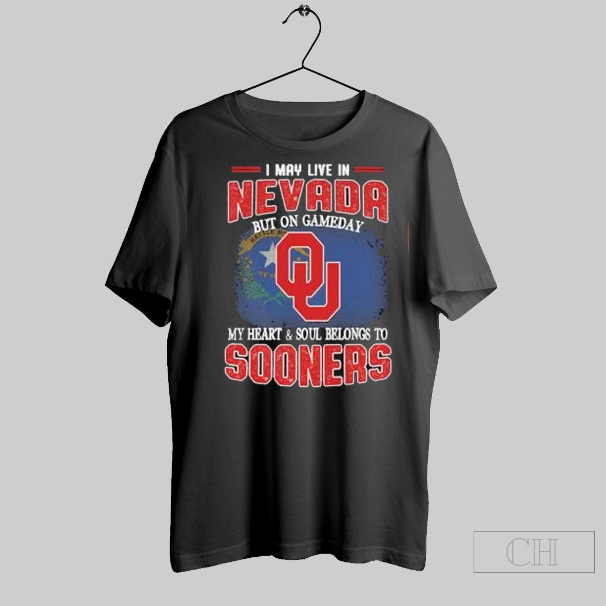 Official I May Live Nevada But Gameday My Heart Soul Belongs Oklahoma Sooners T-Shirts, Hoodie, Sweatshirt - T-Shirt, Sweatshirt, Hoodie